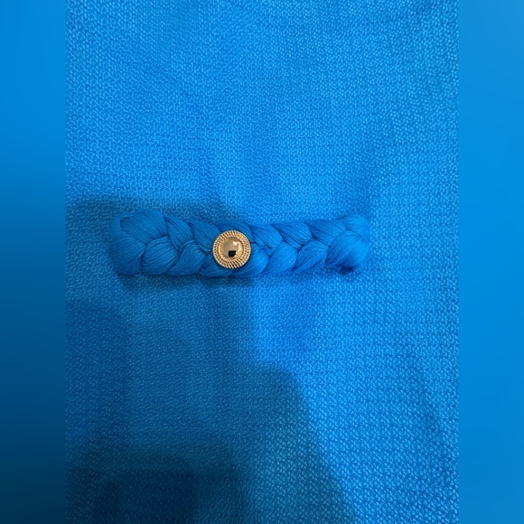 Avara Dotty Blue Pocket Detail Retro Mod Dress Small S - Picture 8 of 8